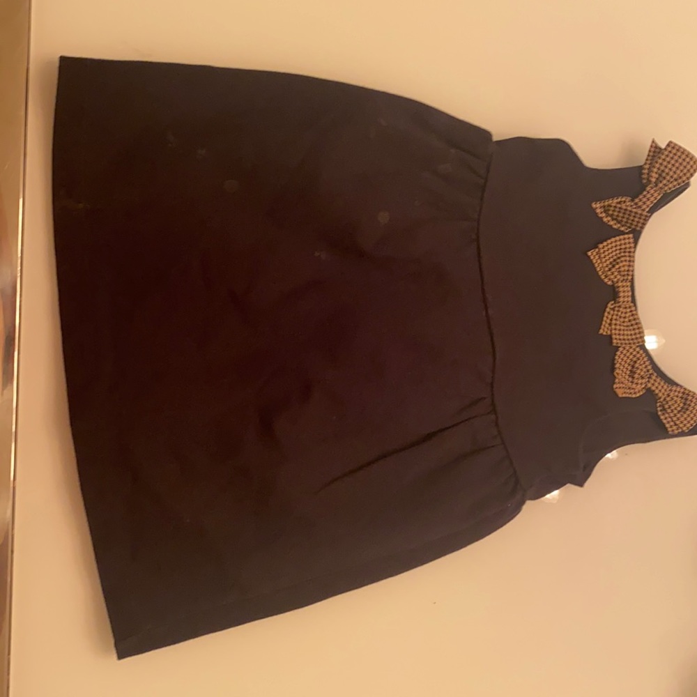 Black and brown dress
